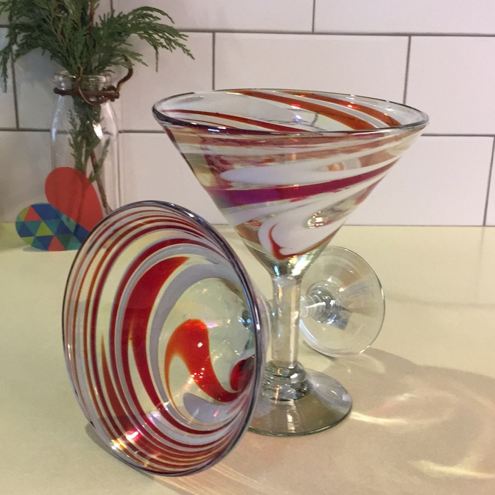 Handmade martini glass set - Picture 6 of 8